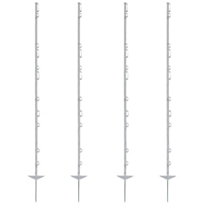 Sloupek pro elektrick&yacute; ohradn&iacute;k (156 cm) b&iacute;l&yacute; plastov&yacute;