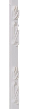Sloupek pro elektrick&yacute; ohradn&iacute;k (156 cm) b&iacute;l&yacute; plastov&yacute;