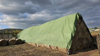 Kryc&iacute; plachta na bal&iacute;ky Green Netex (9,8 x 12,5 m) zelen&aacute;
