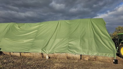 Kryc&iacute; plachta na bal&iacute;ky Green Netex (12,5 x 25 m) zelen&aacute;