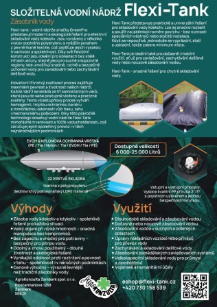 N&aacute;drž na vodu Flexi-Tank GreenPro 15 000 litrů